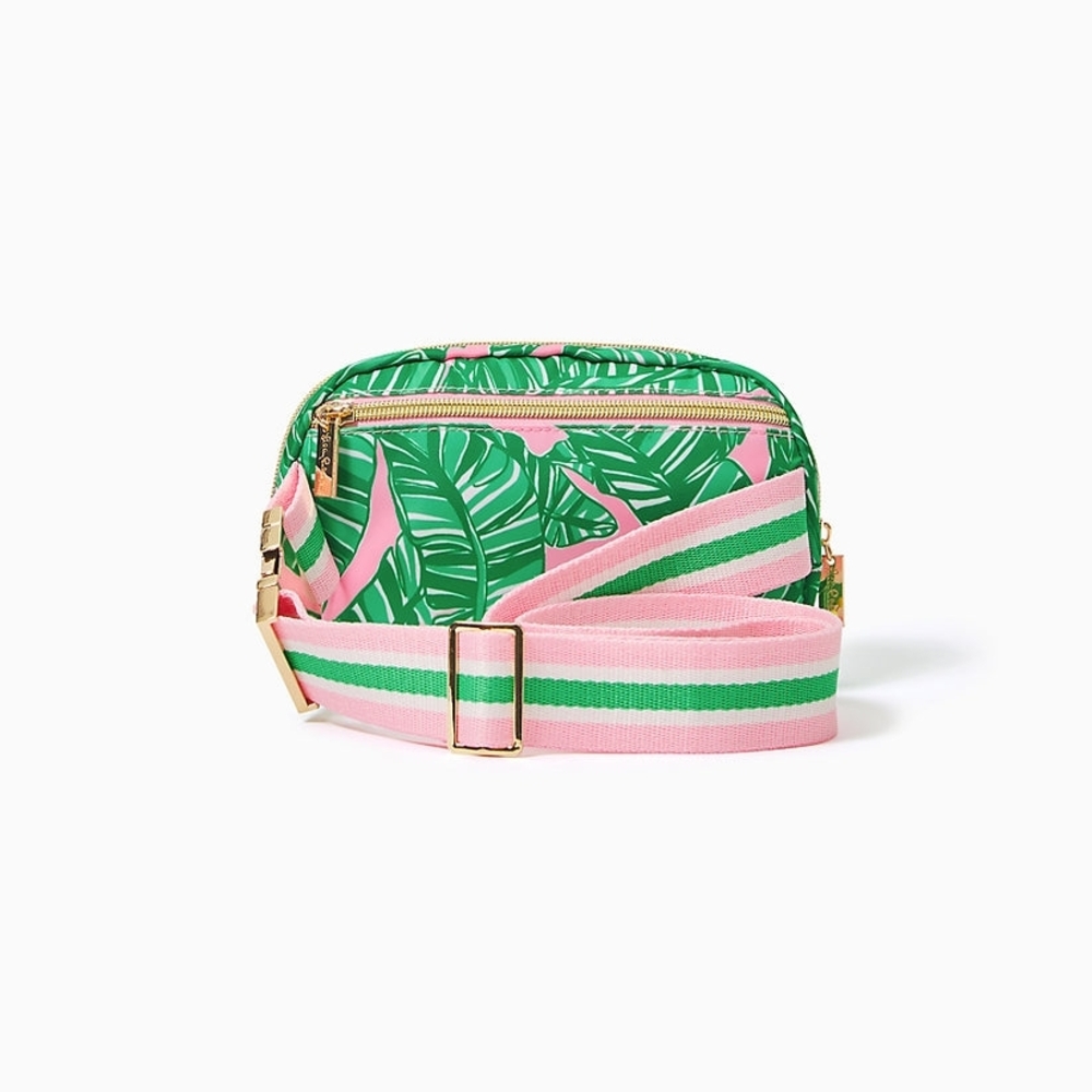 Lilly Pulitzer Jeanie Belt Bag Conch Shell Pink Lets Go Bananas Accessories Sm - Picture 3 of 4